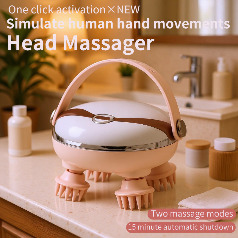 Electric Scalp Massager, 360° Rotating Kneading,