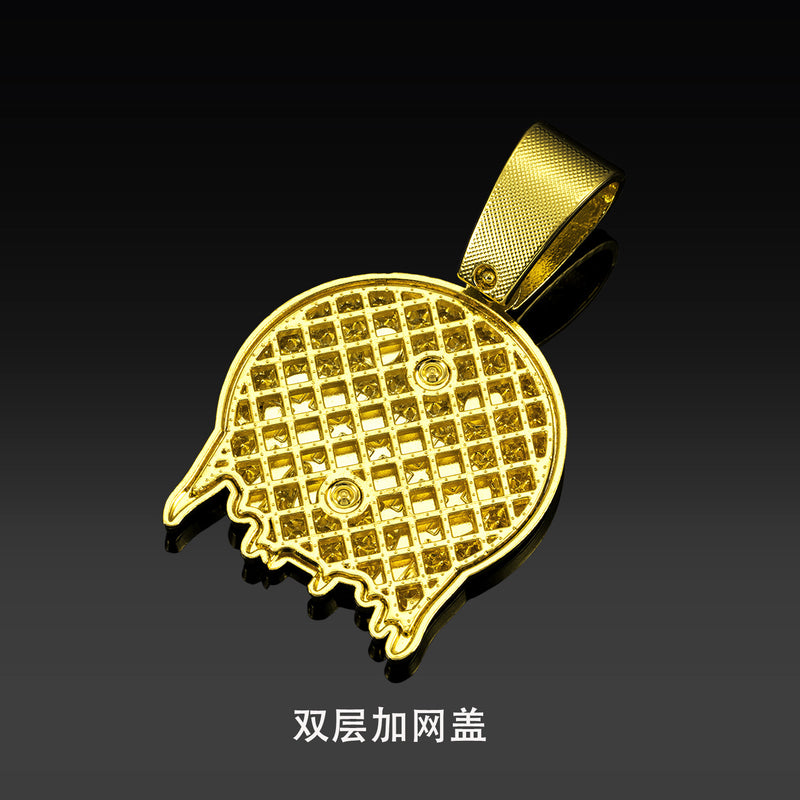 Euro-American style hip-hop long necklace accessories for men, alloy full diamond pendant, Miami street rap jewelry
