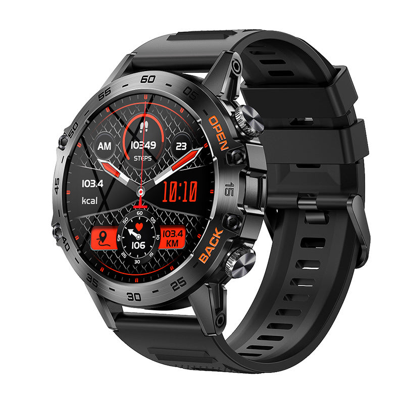 Outdoor Tactical Smartwatch, 1.39" IPS Screen, 120+ Sports Modes, Health Monitoring, Bluetooth Call, Fitness Tracker for Men