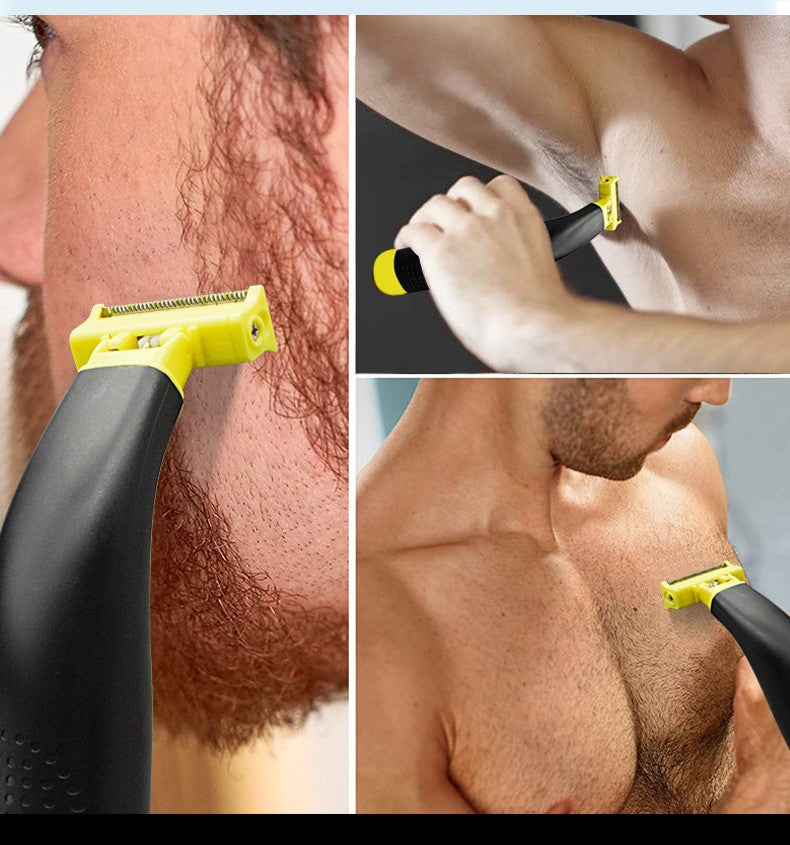 Body Groomer for Men, Waterproof Electric Shaver Trimmer for Body, Face, Pubic