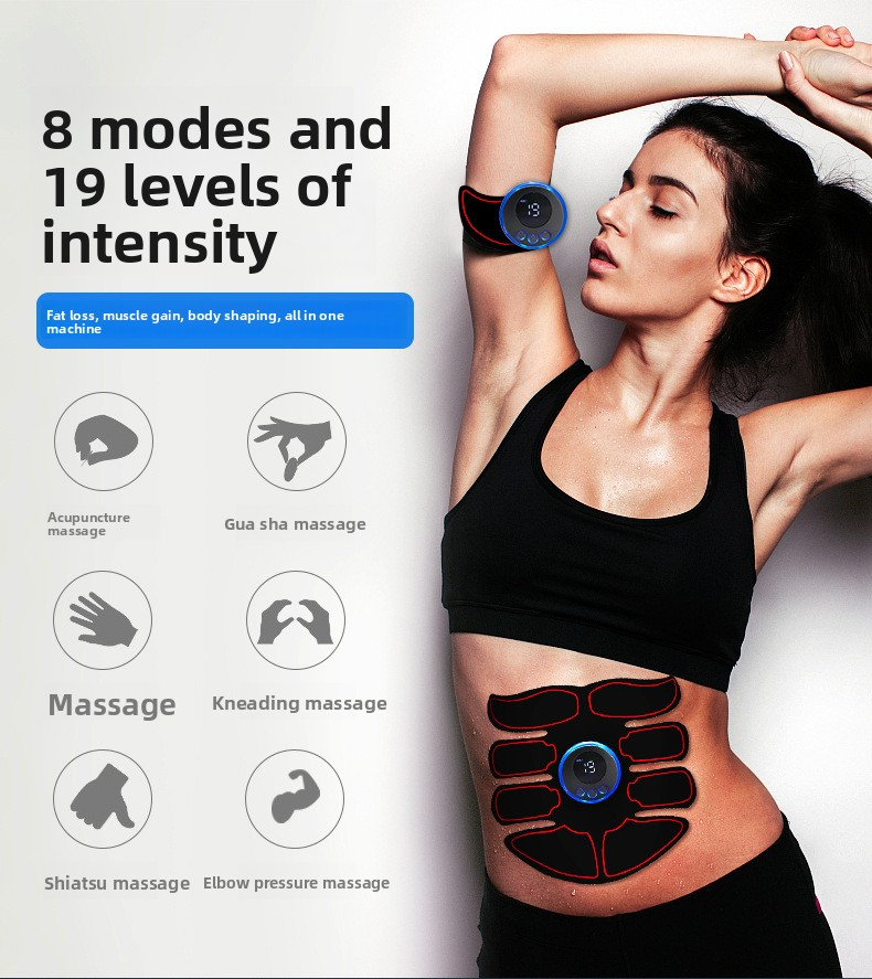 Intelligent remote control abdominal muscle patch home fitness equipment suitable for men and woman