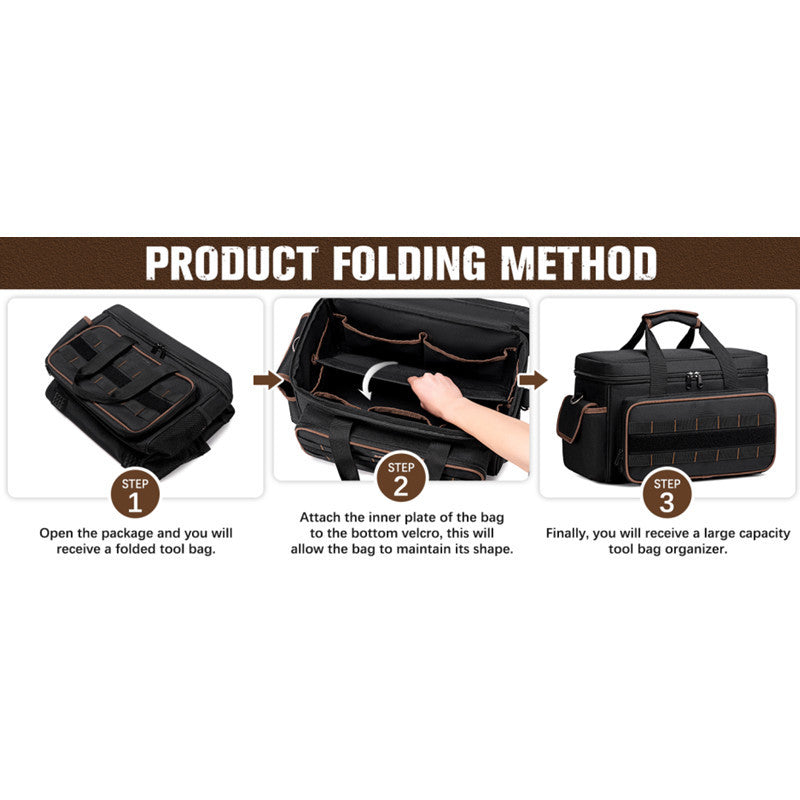 17 Inch Heavy Duty Tool Bag with Multiple Pockets