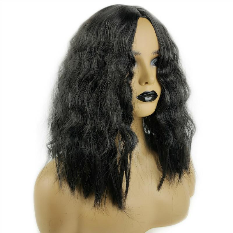 African-style Curly Afro Wig, Voluminous Synthetic Hairpiece