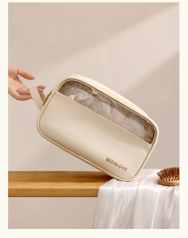 New Naisi Handheld Wet and Dry Wash Bag Makeup Bag Large Capacity Travel Divided Wash Bag