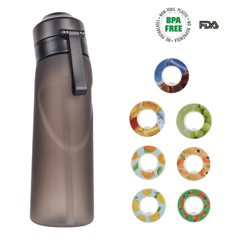 Fruit flavor, creative straw, playful water cup, heat-resistant fragrance cup 650ml