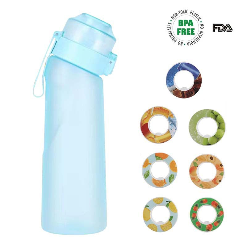 Fruit flavor, creative straw, playful water cup, heat-resistant fragrance cup 650ml