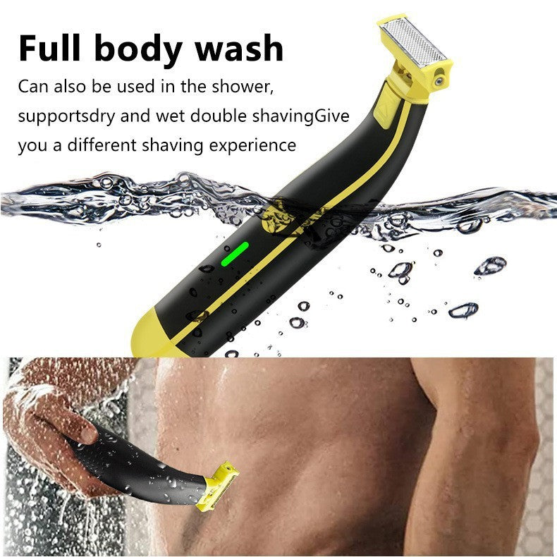 Body Groomer for Men, Waterproof Electric Shaver Trimmer for Body, Face, Pubic