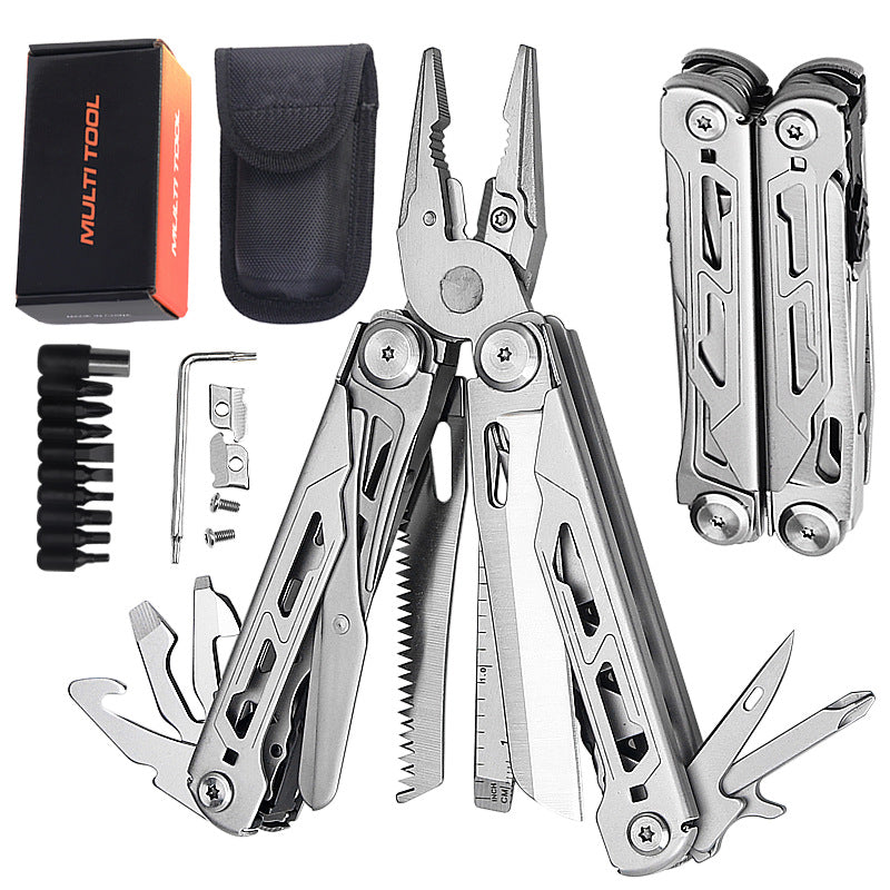 17-in-1 Stainless Steel Multi Tool Pliers, EDC Survival Gear