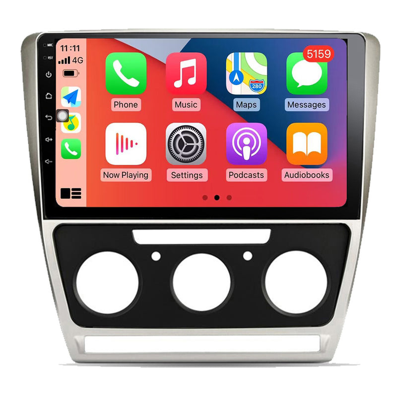 RoverOne Car Stereo Radio Bluetooth CarPlay GPS Navigation for Skoda Octavia 2 A5 2007 - 2013