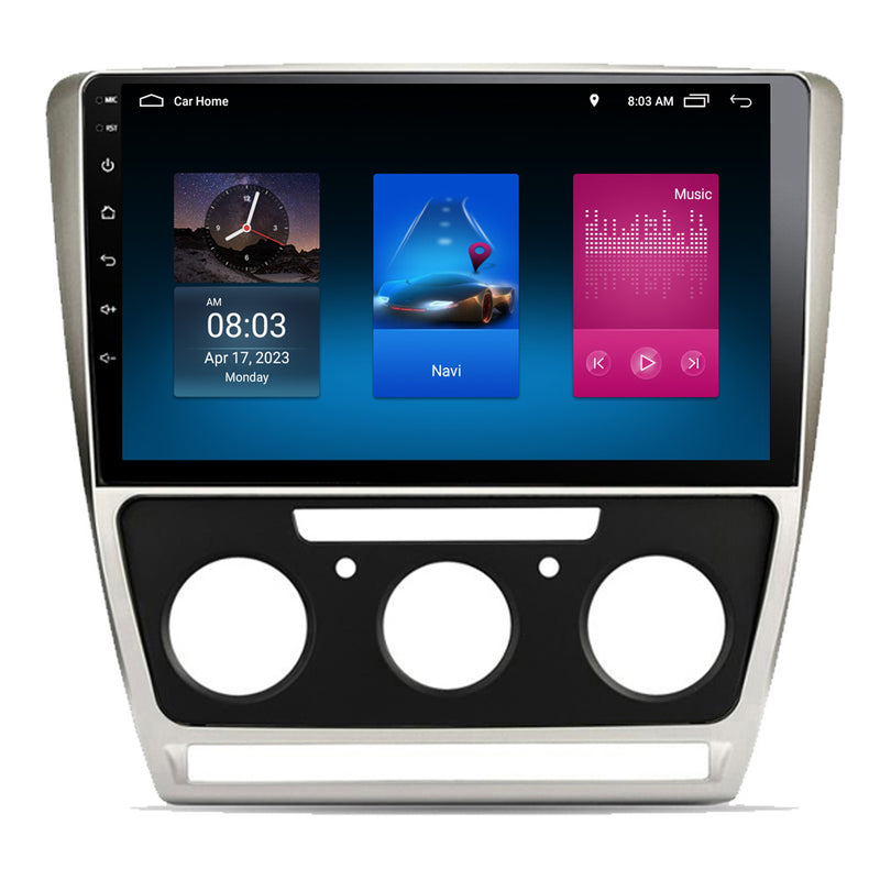 RoverOne Car Stereo Radio Bluetooth CarPlay GPS Navigation for Skoda Octavia 2 A5 2007 - 2013