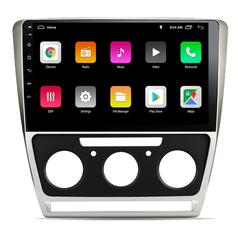 RoverOne Car Stereo Radio Bluetooth CarPlay GPS Navigation for Skoda Octavia 2 A5 2007 - 2013