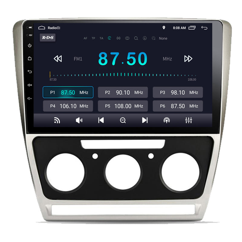 RoverOne Car Stereo Radio Bluetooth CarPlay GPS Navigation for Skoda Octavia 2 A5 2007 - 2013
