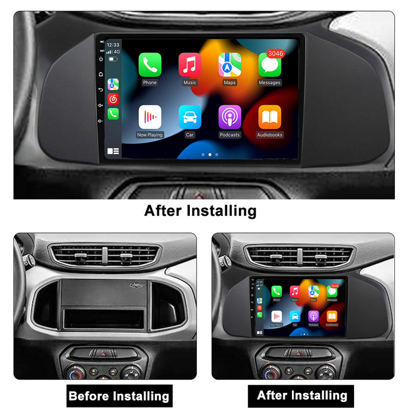 RoverOne Car Stereo Radio Bluetooth CarPlay GPS Navigation for Chevrolet Onix 2012 - 2019