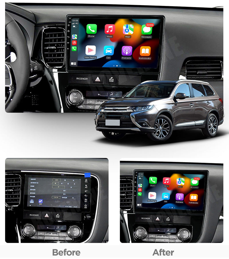 RoverOne Car Stereo Radio Bluetooth CarPlay GPS Navigation for Mitsubishi Outlander 3 GF0W GG0W 2012 - 2018