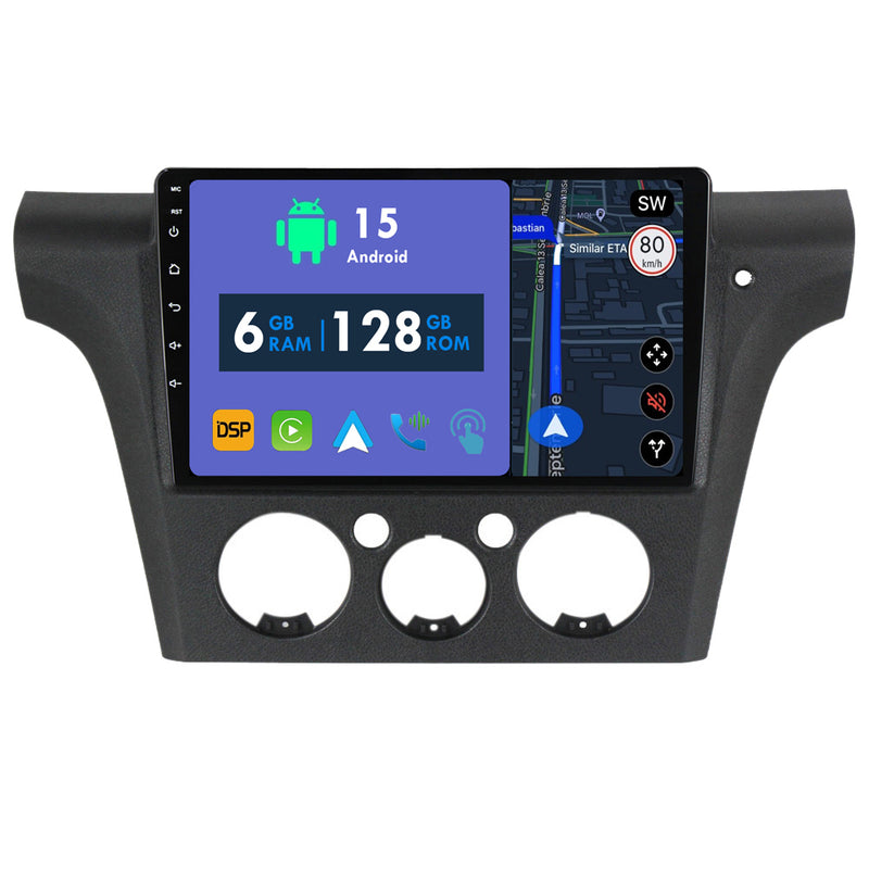 RoverOne Car Stereo Radio Bluetooth CarPlay GPS Navigation for Mitsubishi Outlander 1 2001 - 2008