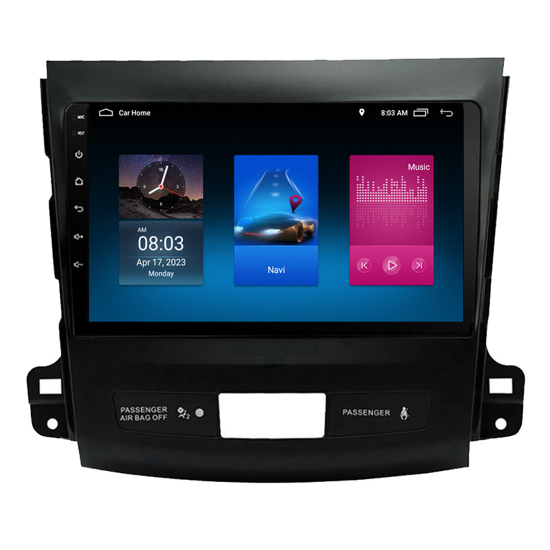 RoverOne Car Stereo Radio Bluetooth CarPlay GPS Navigation for Mitsubishi Outlander 2 CW0W 2005-2011 for Citroen C-Crosser for Peugeot 4007 2007-2012