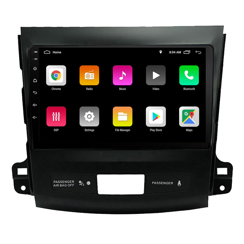 RoverOne Car Stereo Radio Bluetooth CarPlay GPS Navigation for Mitsubishi Outlander 2 CW0W 2005-2011 for Citroen C-Crosser for Peugeot 4007 2007-2012