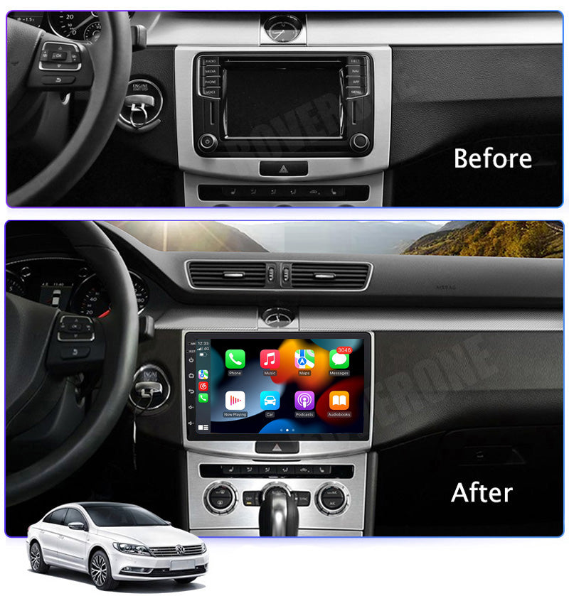 RoverOne Car Stereo Radio Bluetooth CarPlay GPS Navigation for Volkswagen Passat 7 B7 NMS 2011 - 2015