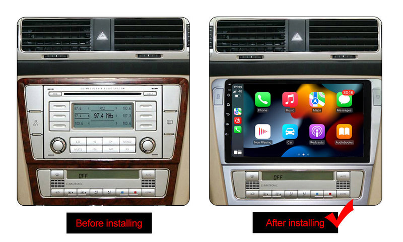 RoverOne Car Stereo Radio Bluetooth CarPlay GPS Navigation for Volkswagen Passat B7