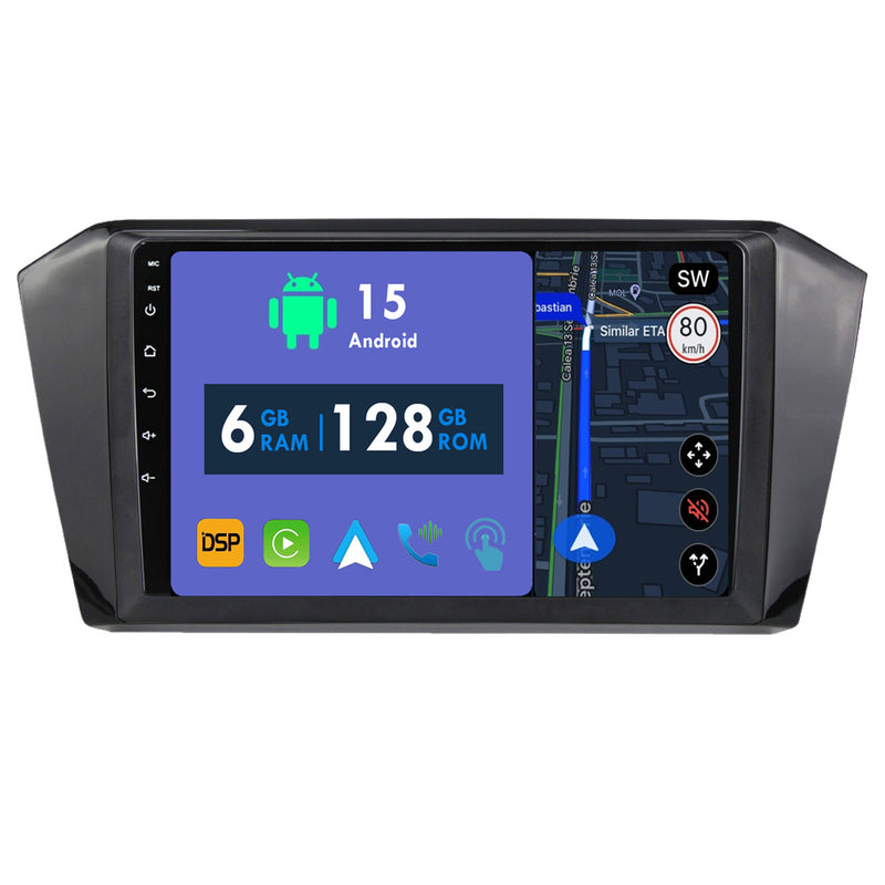 RoverOne Car Stereo Radio Bluetooth CarPlay GPS Navigation for Volkswagen Passat B8 2016 - 2018