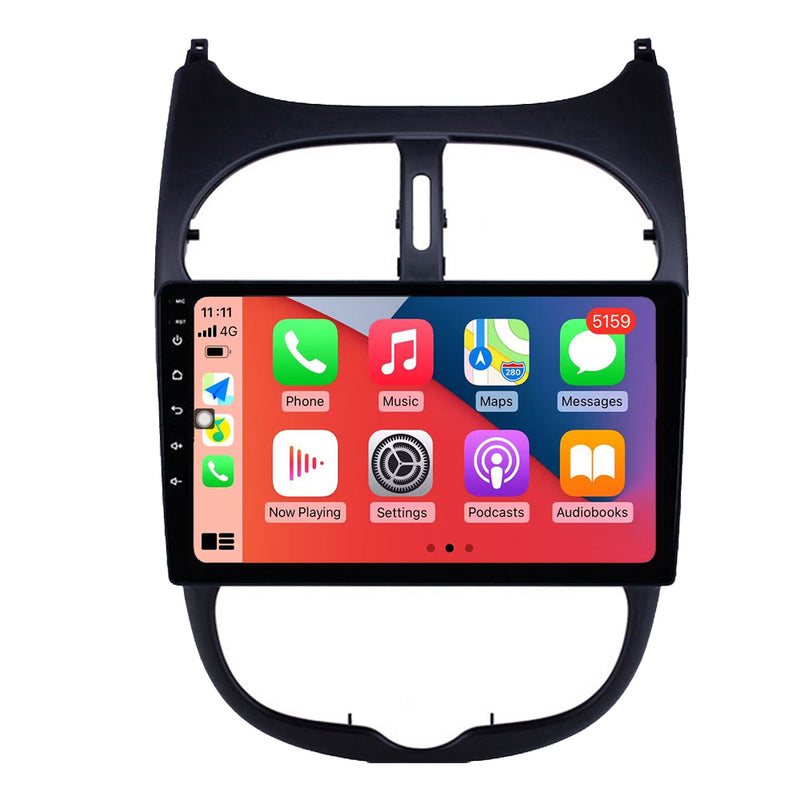 RoverOne Car Stereo Radio Bluetooth CarPlay GPS Navigation for Peugeot 206 1998 - 2012