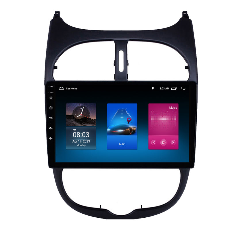 RoverOne Car Stereo Radio Bluetooth CarPlay GPS Navigation for Peugeot 206 1998 - 2012