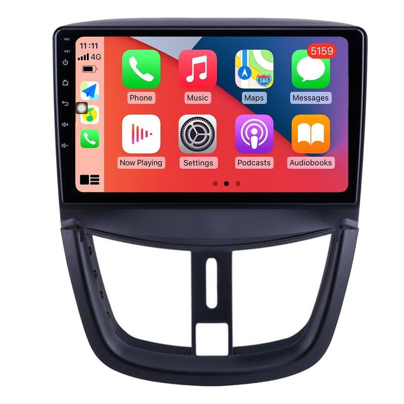 RoverOne Car Stereo Radio Bluetooth CarPlay GPS Navigation for Peugeot 207 2006 - 2015