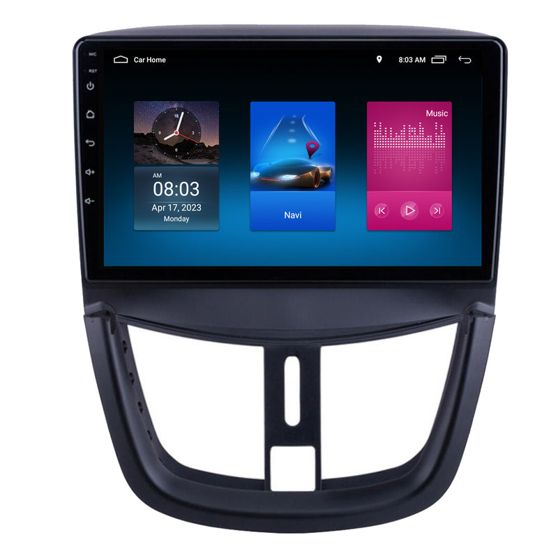 RoverOne Car Stereo Radio Bluetooth CarPlay GPS Navigation for Peugeot 207 2006 - 2015