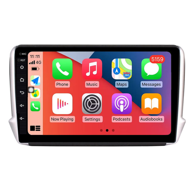 RoverOne Car Stereo Radio Bluetooth CarPlay GPS Navigation for Peugeot 2008 208 1 2012 - 2020