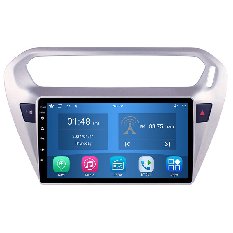 RoverOne Car Stereo Radio Bluetooth CarPlay GPS Navigation for Peugeot 301 for Citroen C-Elysee CElysee 2012 - 2016