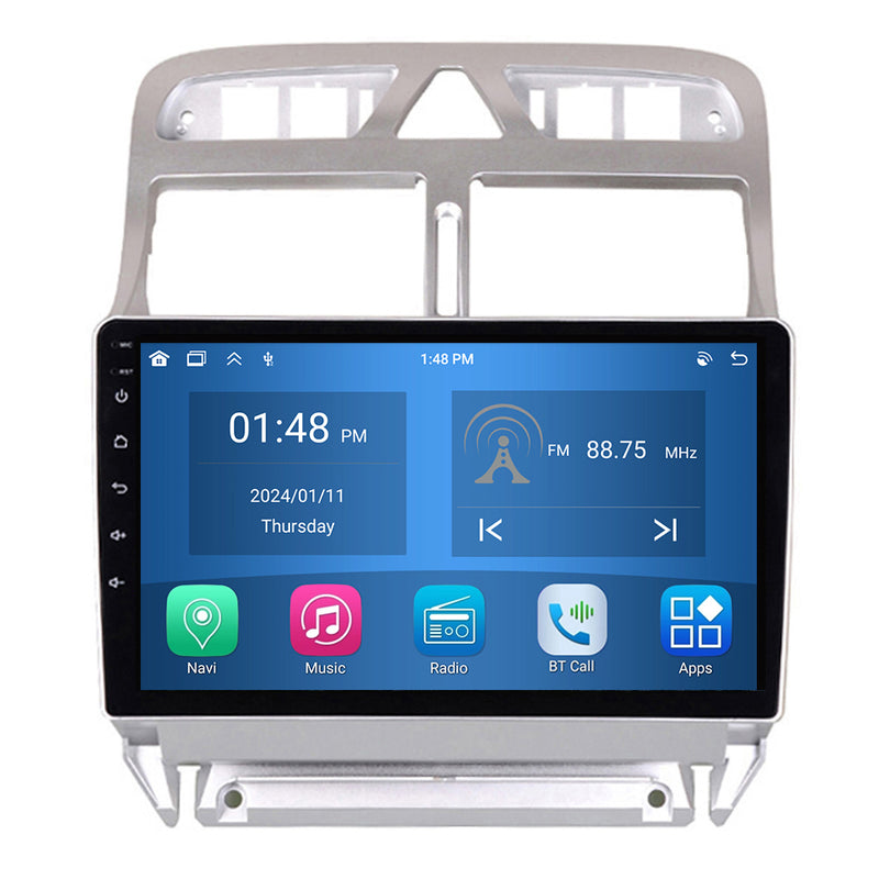 RoverOne Car Stereo Radio Bluetooth CarPlay GPS Navigation for Peugeot 307 2001 - 2013