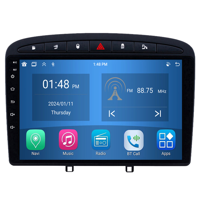 RoverOne Car Stereo Radio Bluetooth CarPlay GPS Navigation for Peugeot RCZ 308 SW 2007 - 2015 408 2012 - 2020