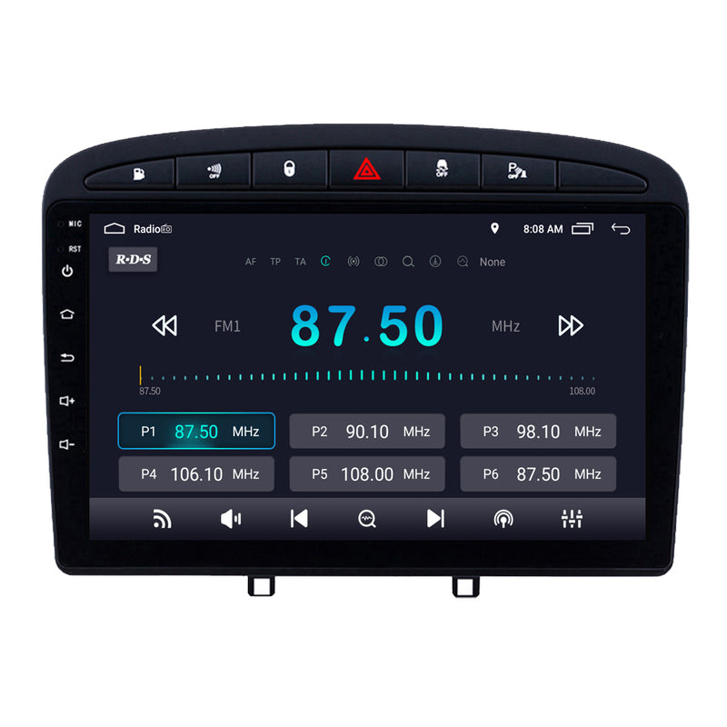 RoverOne Car Stereo Radio Bluetooth CarPlay GPS Navigation for Peugeot RCZ 308 SW 2007 - 2015 408 2012 - 2020