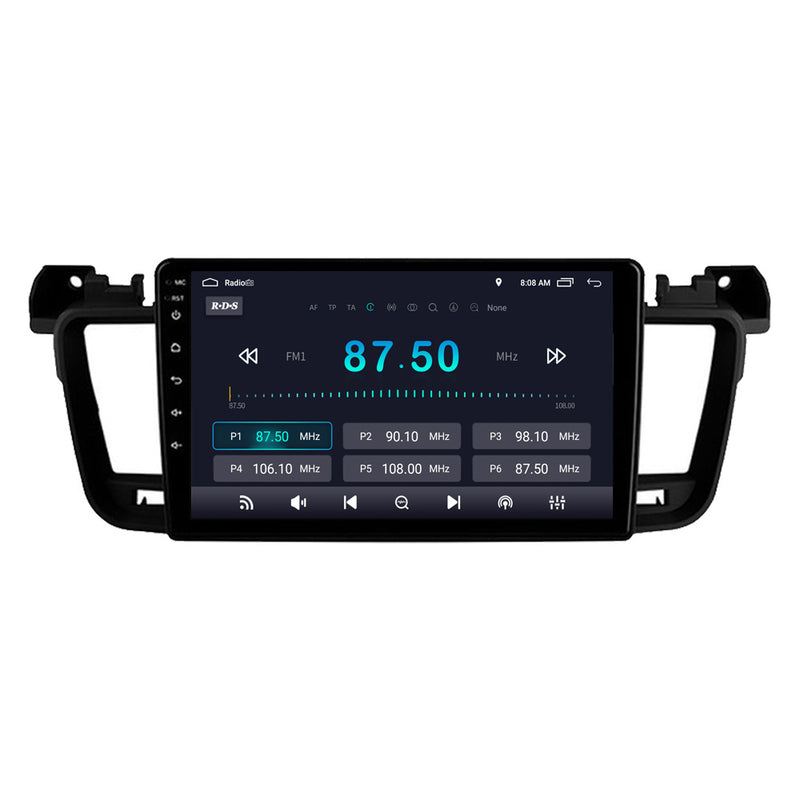 RoverOne Car Stereo Radio Bluetooth CarPlay GPS Navigation for Peugeot 508 2011 - 2018