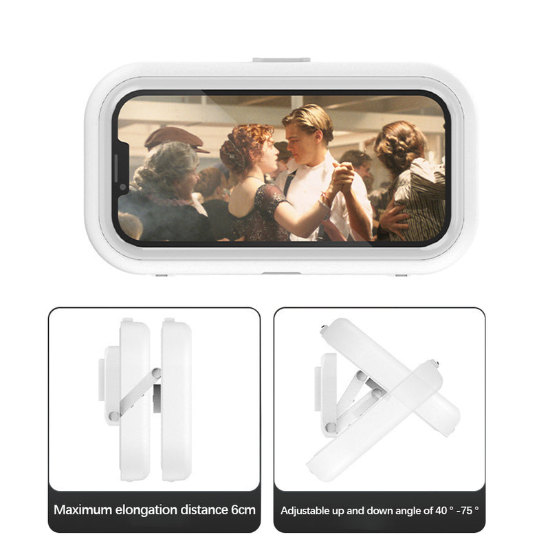 Waterproof Bathroom Phone Holder | 360° Rotation Touch Screen Wall Mount for All Phones