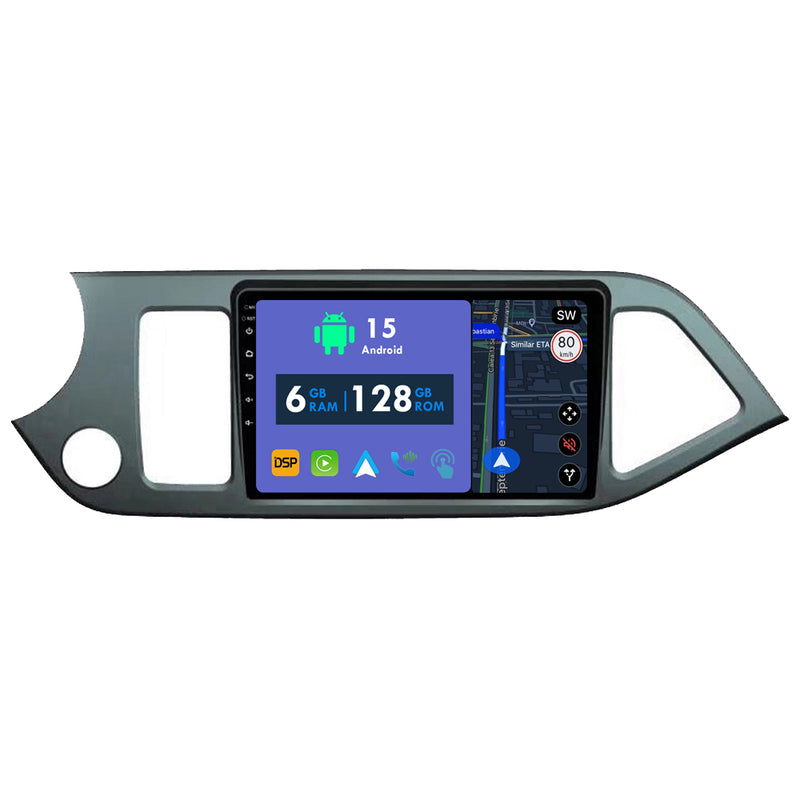 RoverOne Car Stereo Radio Bluetooth CarPlay GPS Navigation for Kia Morning 2 picanto 2011 - 2017