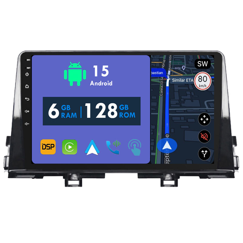 RoverOne Car Stereo Radio Bluetooth CarPlay GPS Navigation for Kia Morning 3 picanto 2017 - 2020