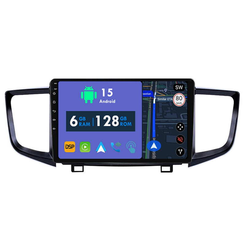 RoverOne Car Stereo Radio Bluetooth CarPlay GPS Navigation for Honda Pilot 2016 - 2019
