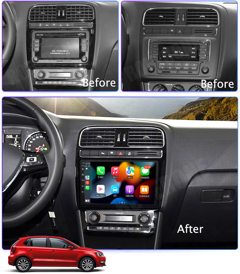 RoverOne Car Stereo Radio Bluetooth CarPlay GPS Navigation for Volkswagen Polo 5 2008 - 2020