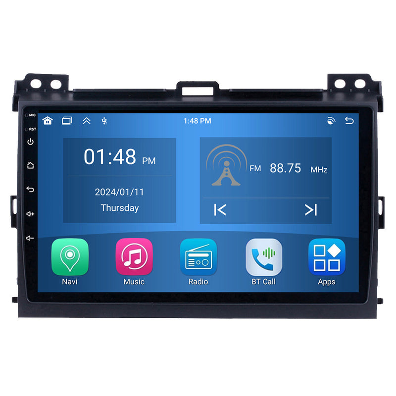 RoverOne Car Stereo Radio Bluetooth CarPlay GPS Navigation for Toyota Land Cruiser Prado 120 3 2002 - 2009