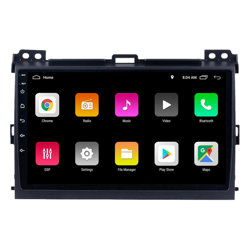 RoverOne Car Stereo Radio Bluetooth CarPlay GPS Navigation for Toyota Land Cruiser Prado 120 3 2002 - 2009