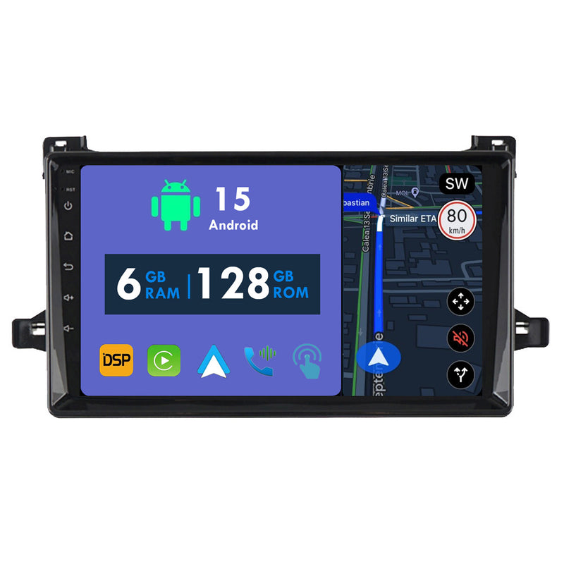 RoverOne Car Stereo Radio Bluetooth CarPlay GPS Navigation for Toyota Prius XW50 2015 - 2020