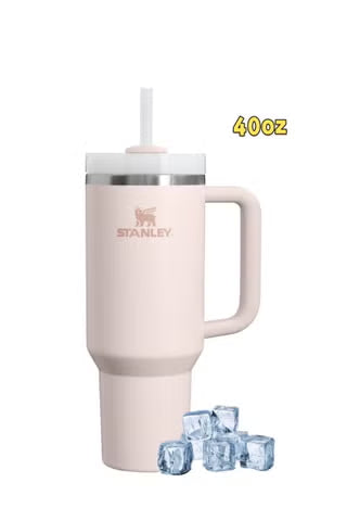 H2.0 Stainless Steel Tumbler with Handle and Straw, 40 oz | Flowstate Three-Position Lid | Travel-Friendly Tumbler Holder | Insulated Stainless Steel Tumbler | BPA-Free | 304 Stainless Steel,