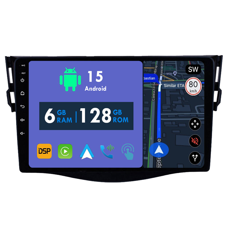 RoverOne Car Stereo Radio Bluetooth CarPlay GPS Navigation for Toyota RAV4 3 XA30 2005 - 2016