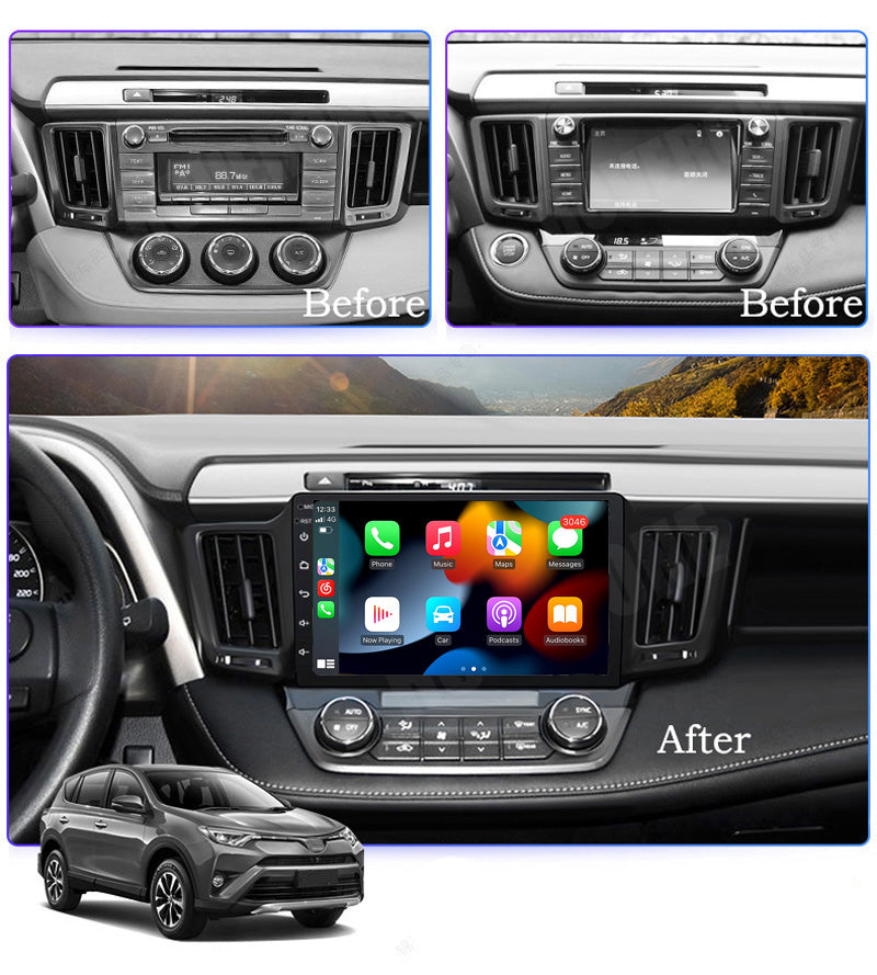 RoverOne Car Stereo Radio Bluetooth CarPlay GPS Navigation for Toyota RAV4 4 XA40 5 XA50 2012 - 2018