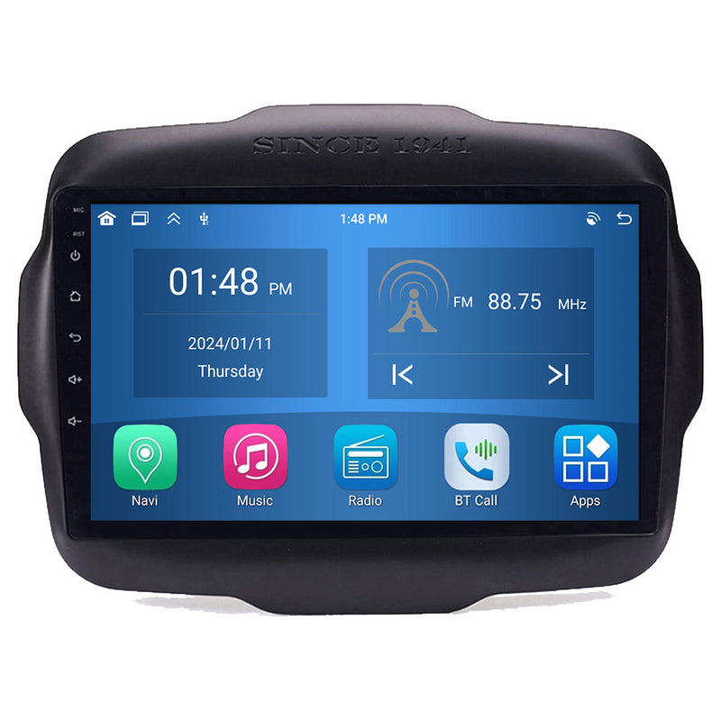RoverOne Car Stereo Radio Bluetooth CarPlay GPS Navigation for Jeep Renegade 2014 - 2018
