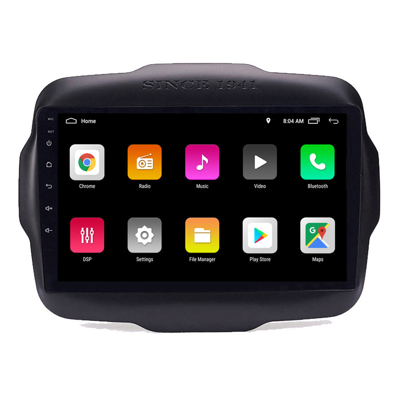 RoverOne Car Stereo Radio Bluetooth CarPlay GPS Navigation for Jeep Renegade 2014 - 2018