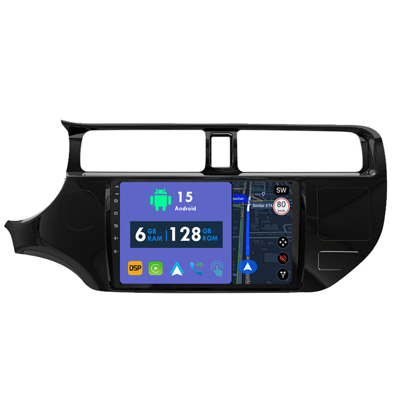 RoverOne Car Stereo Radio Bluetooth CarPlay GPS Navigation for Kia RIO 4 K3 2011 - 2015