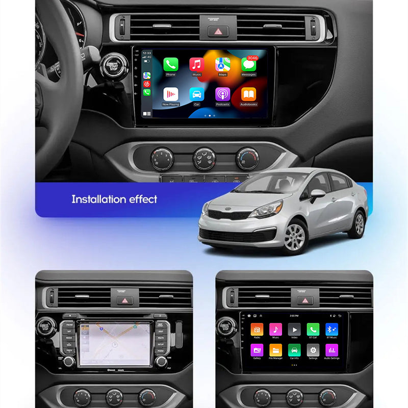 RoverOne Car Stereo Radio Bluetooth CarPlay GPS Navigation for Kia RIO 4 K3 LHD RHD 2015 - 2017