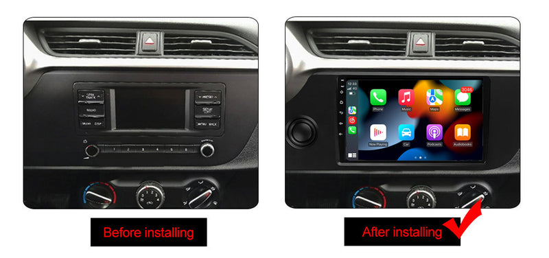 RoverOne Car Stereo Radio Bluetooth CarPlay GPS Navigation for Kia Rio 4 IV FB 2020 - 2022